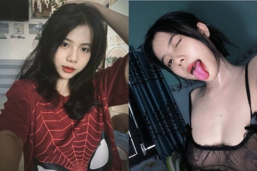 Cô gái gợi cảm trong clip sex khẩu dâm với bạn thân