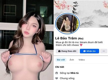 Lê Bảo Trâm thấy khó thở vì cu to đụ